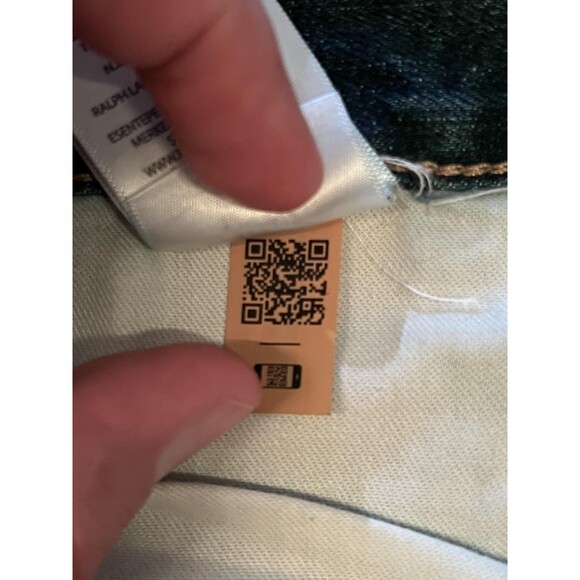 Polo Ralph Lauren Jeans Mens 44x36 Blue Straight Leg Stretch Denim Dark Wash - Picture 11 of 11